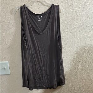 Maurice’s 24/7 gray/Purple Sleeveless Top